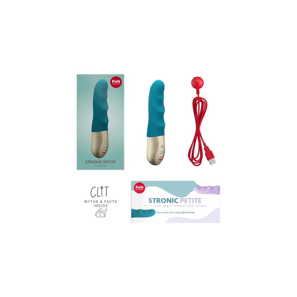 Fun Factory Stronic Petite Mini Silikon Mor 17 cm İleri Geri Hareketli Vibratör thumbnail 6