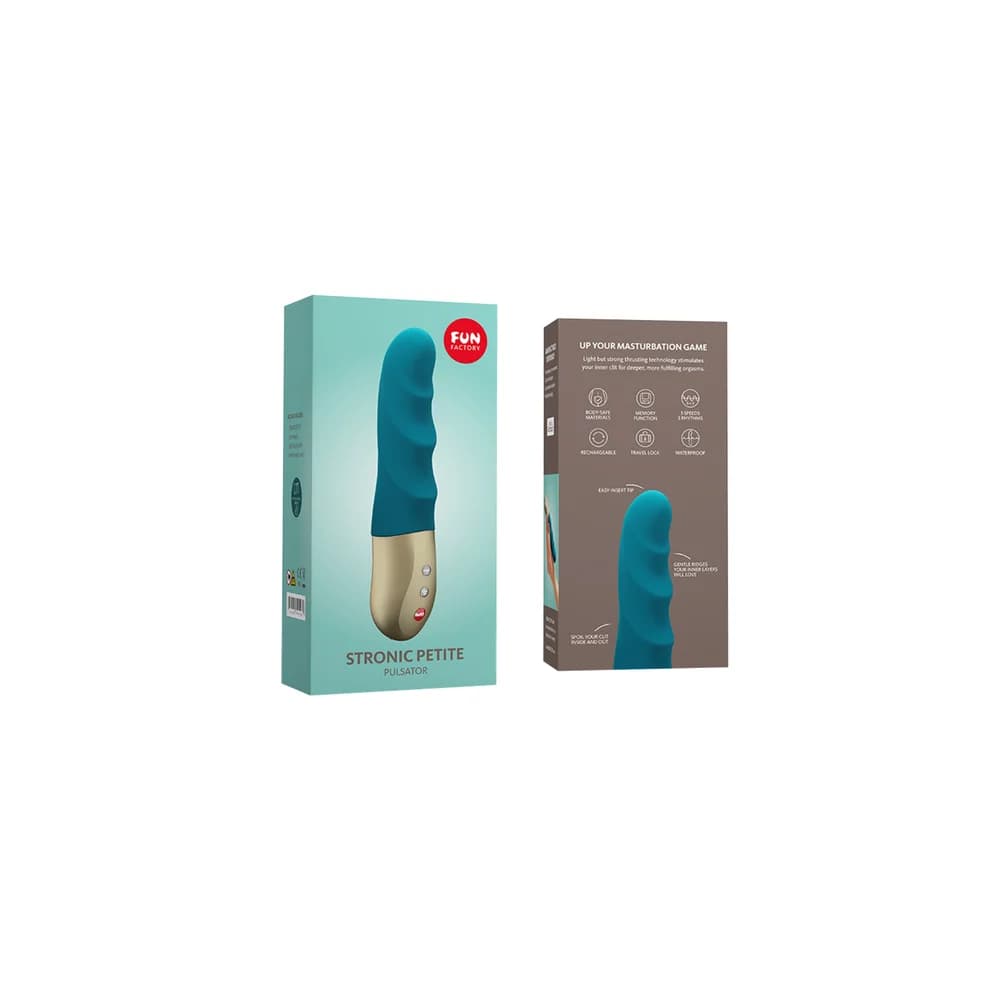 Fun Factory Stronic Petite Mini Silikon Mor 17 cm İleri Geri Hareketli Vibratör thumbnail 8