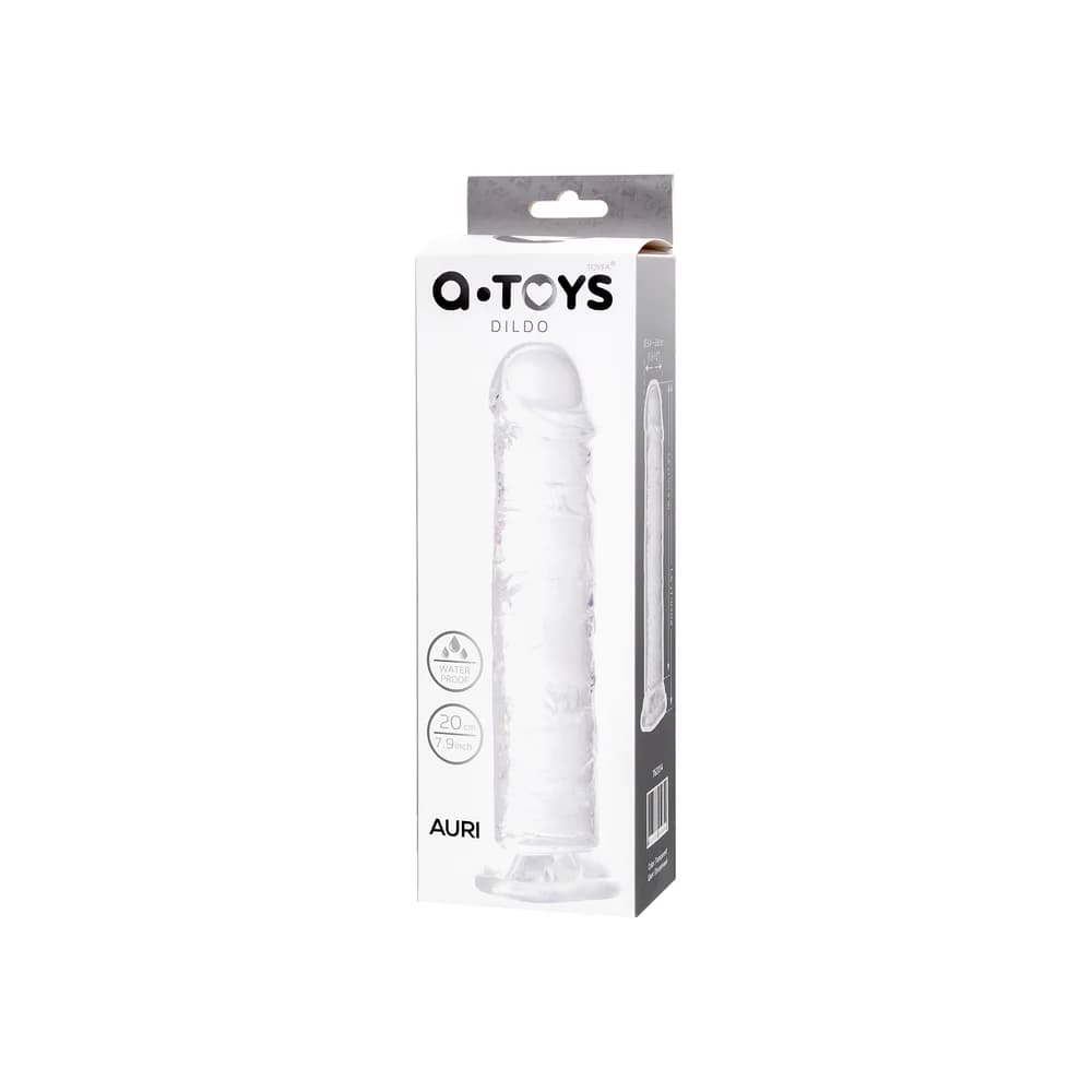 A-Toys by TOYFA Auri Transparan 20 cm TPE Gerçekçi Vantuzlu Yapay Penis thumbnail 7