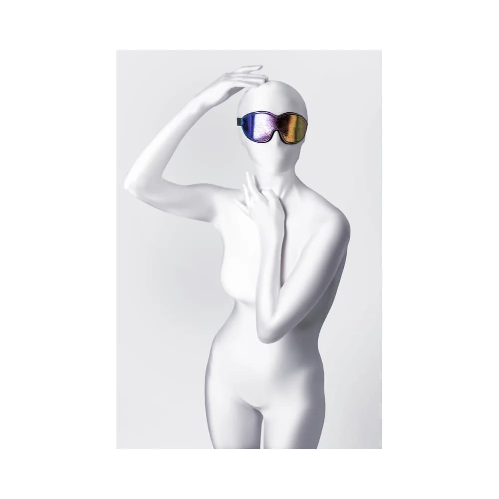Anonymo by TOYFA Gökkuşağı Renkli PVC BDSM Göz Maskesi 27.5 cm thumbnail 2