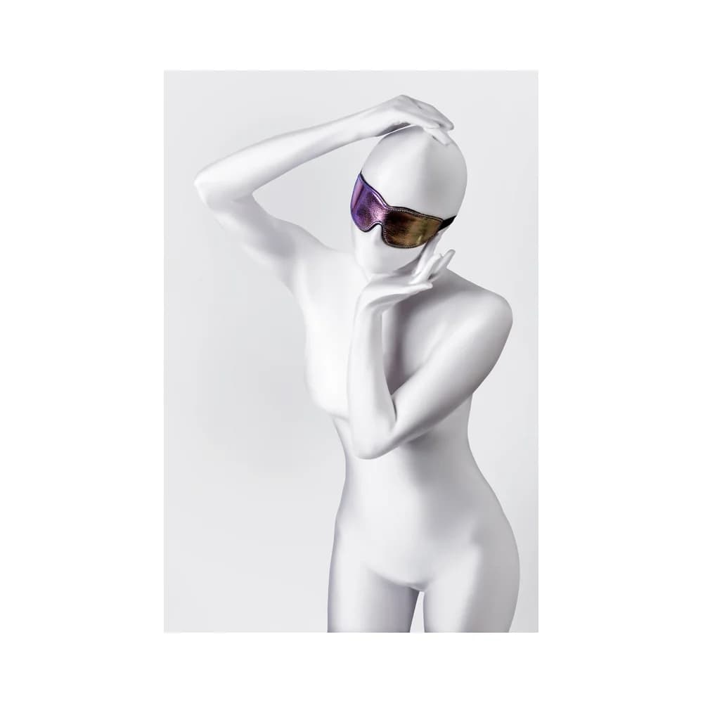 Anonymo by TOYFA Gökkuşağı Renkli PVC BDSM Göz Maskesi 27.5 cm thumbnail 3