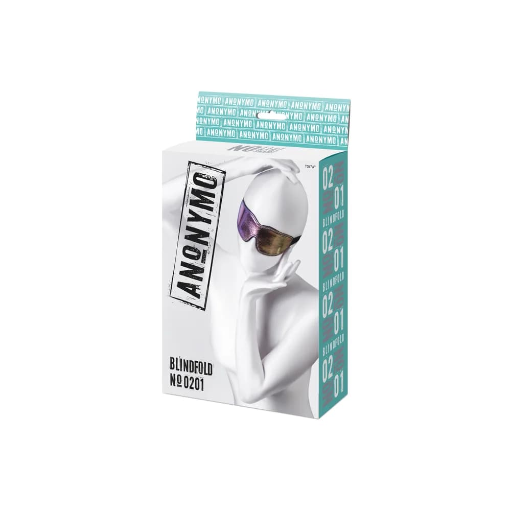 Anonymo by TOYFA Gökkuşağı Renkli PVC BDSM Göz Maskesi 27.5 cm thumbnail 9
