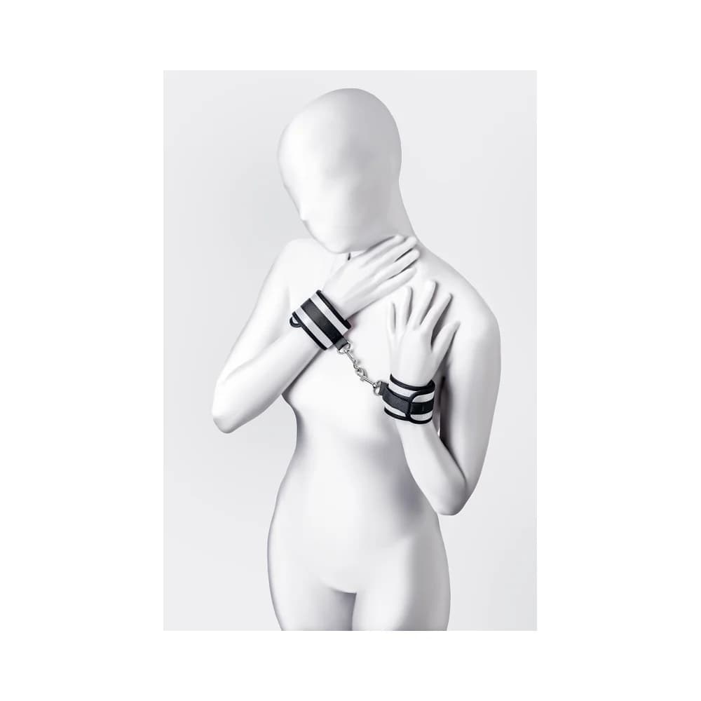 Anonymo by TOYFA Gümüş Polyester El Kelepçesi 23.5 cm BDSM Aksesuarı thumbnail 2