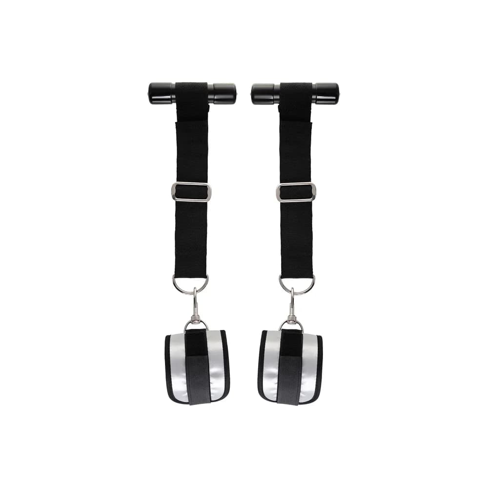 Anonymo by TOYFA Gümüş Polyester 23 cm Kapı Esaret ve BDSM Sabitleme Kelepçesi thumbnail 4