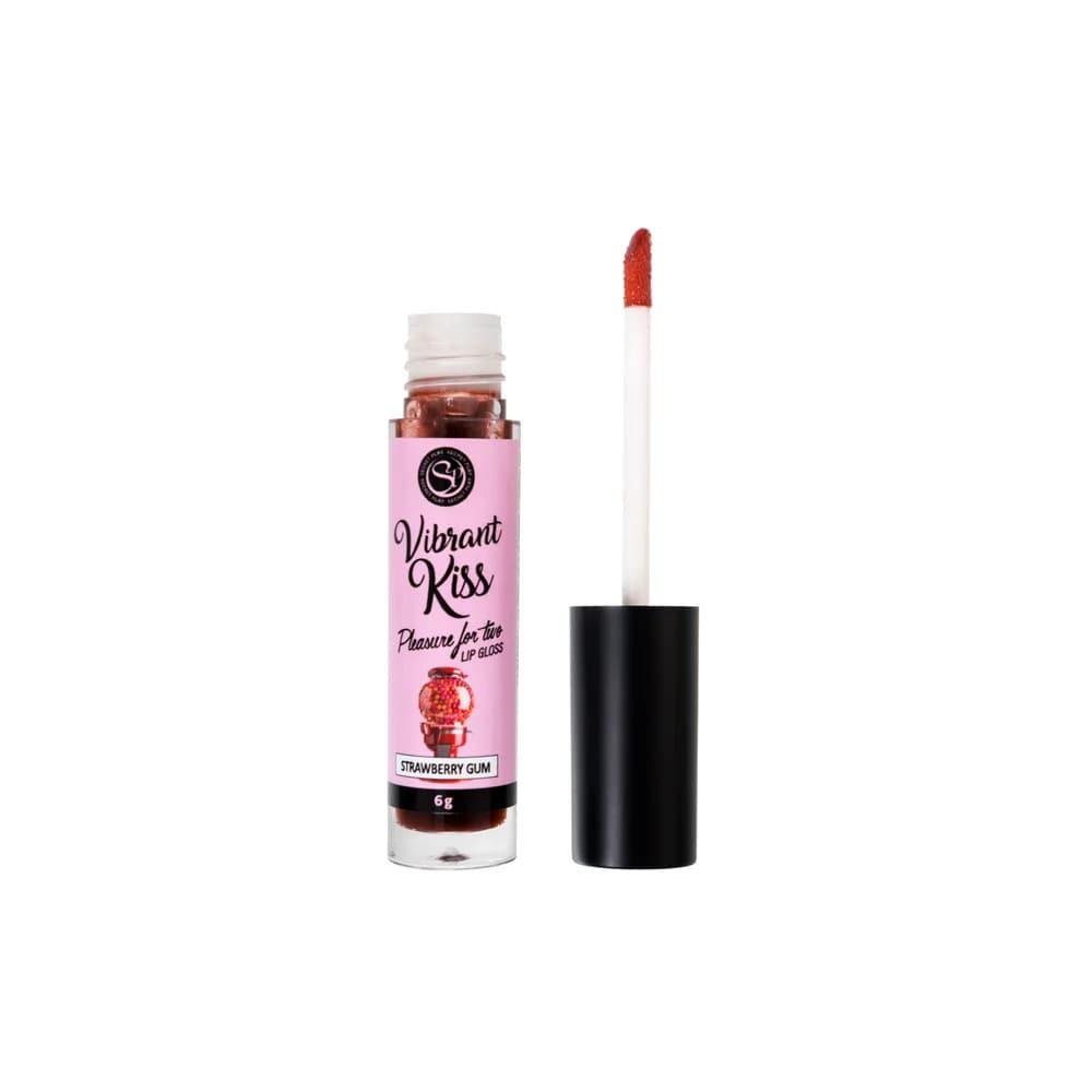Secret Play Vibrant Kiss Çilekli Sakız Aromalı Titreşimli Dudak Parlatıcı 6 gr thumbnail 5