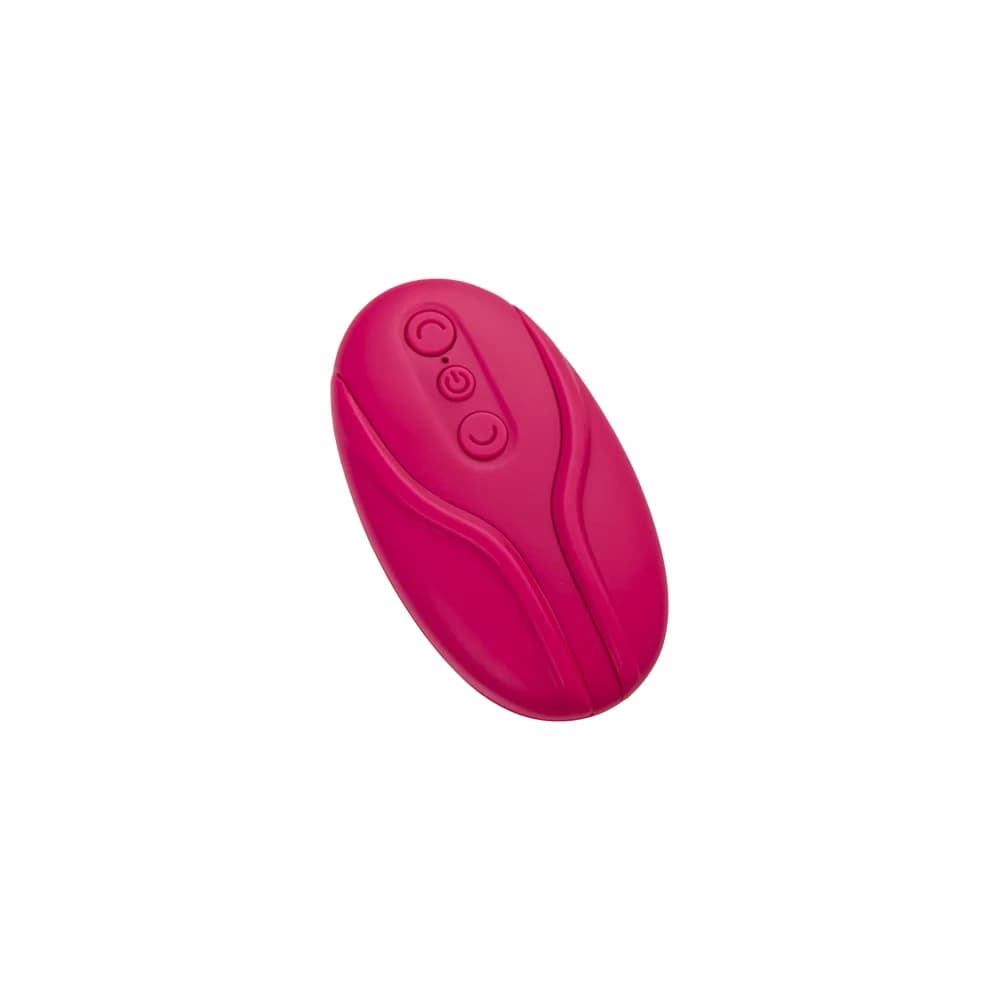 Jos Shani Kadifemsi Silikon Pembe 12 cm G Noktası Uyarıcı Vakumlu Vibratör ve Uzaktan Kumandalı Masaj Aleti thumbnail 5
