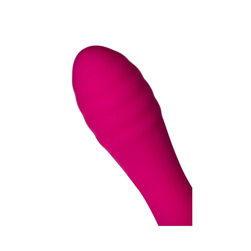 Jos Danvi Silikon Pembe 21.5 cm Çift İşlevli Vakumlu ve Titreşimli G-Noktası Vibratör thumbnail 12