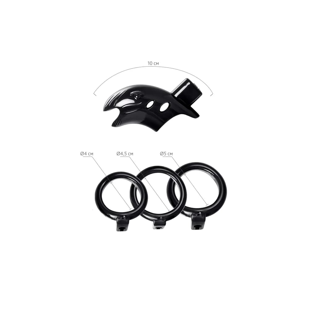 Black&Red by TOYFA Erkek Siyah ABS Plastik Sadakat Kemeri 10 cm thumbnail 10