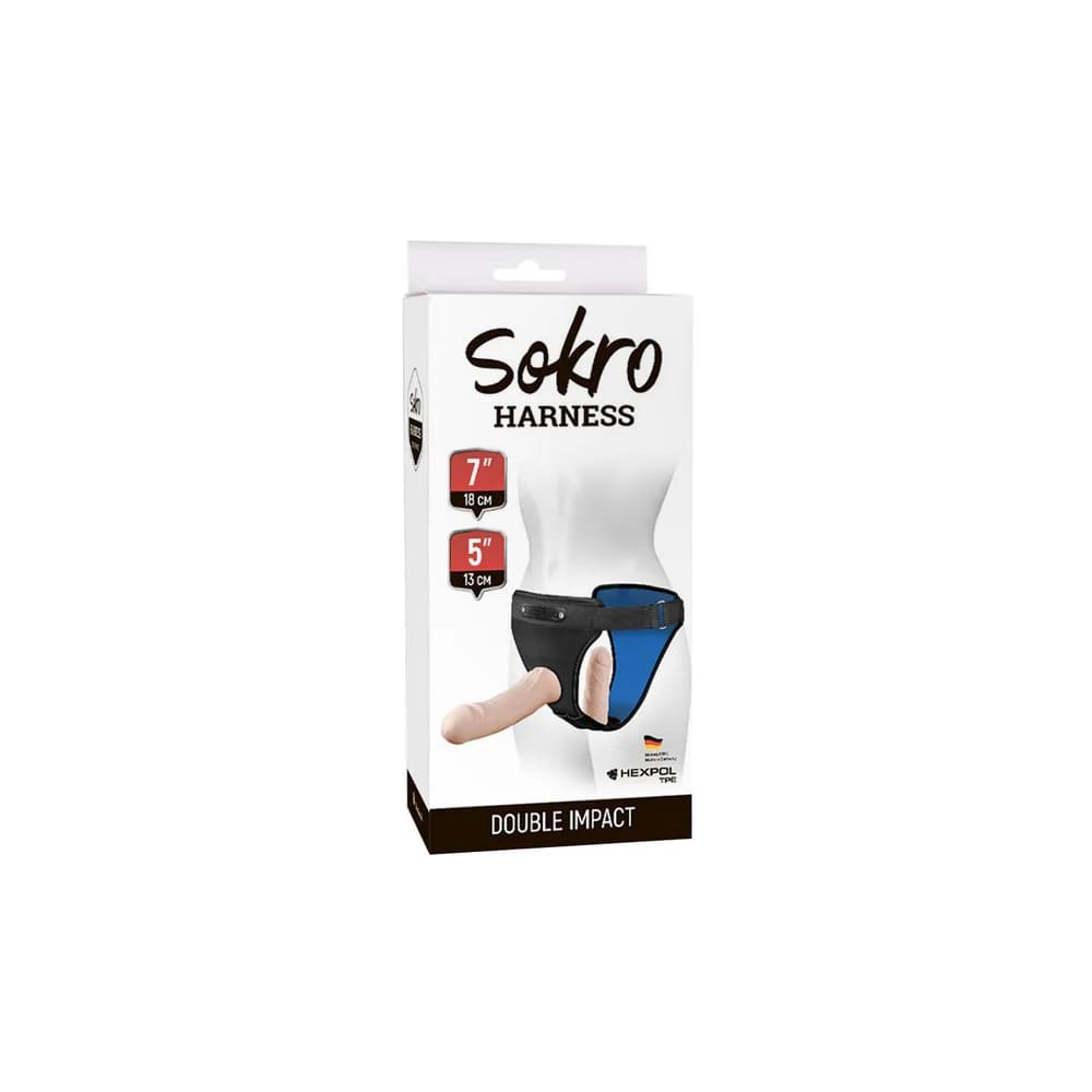 Sitabella Belden Bağlamalı Çift Taraflı Strapon Set M-XXL thumbnail 3