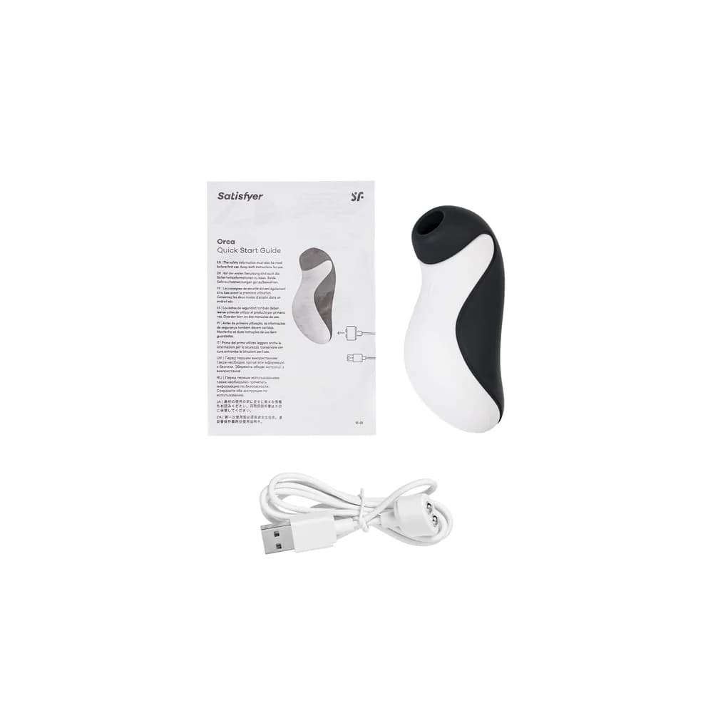 Satisfyer Orca Air Pulse Vakumlu ve Titreşimli Klitoral Uyarıcı - Siyah thumbnail 6
