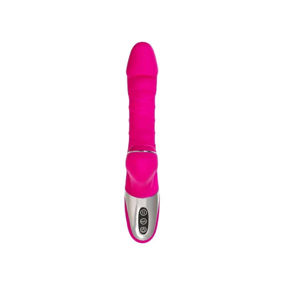 Jos To-Frolly Pembe Silikon 21.5 cm Vakumlu ve Titreşimli Klitoral Uyarıcı Vibratör thumbnail 2
