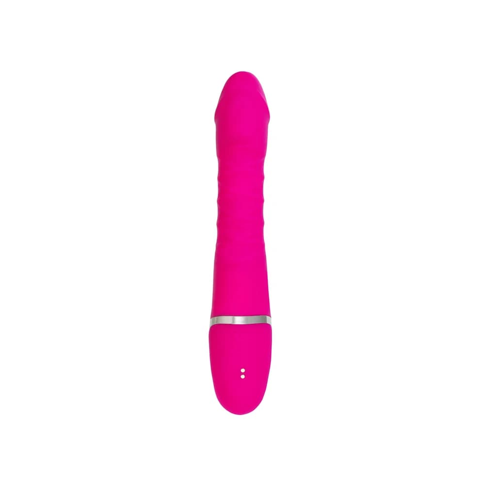 Jos To-Frolly Pembe Silikon 21.5 cm Vakumlu ve Titreşimli Klitoral Uyarıcı Vibratör thumbnail 3