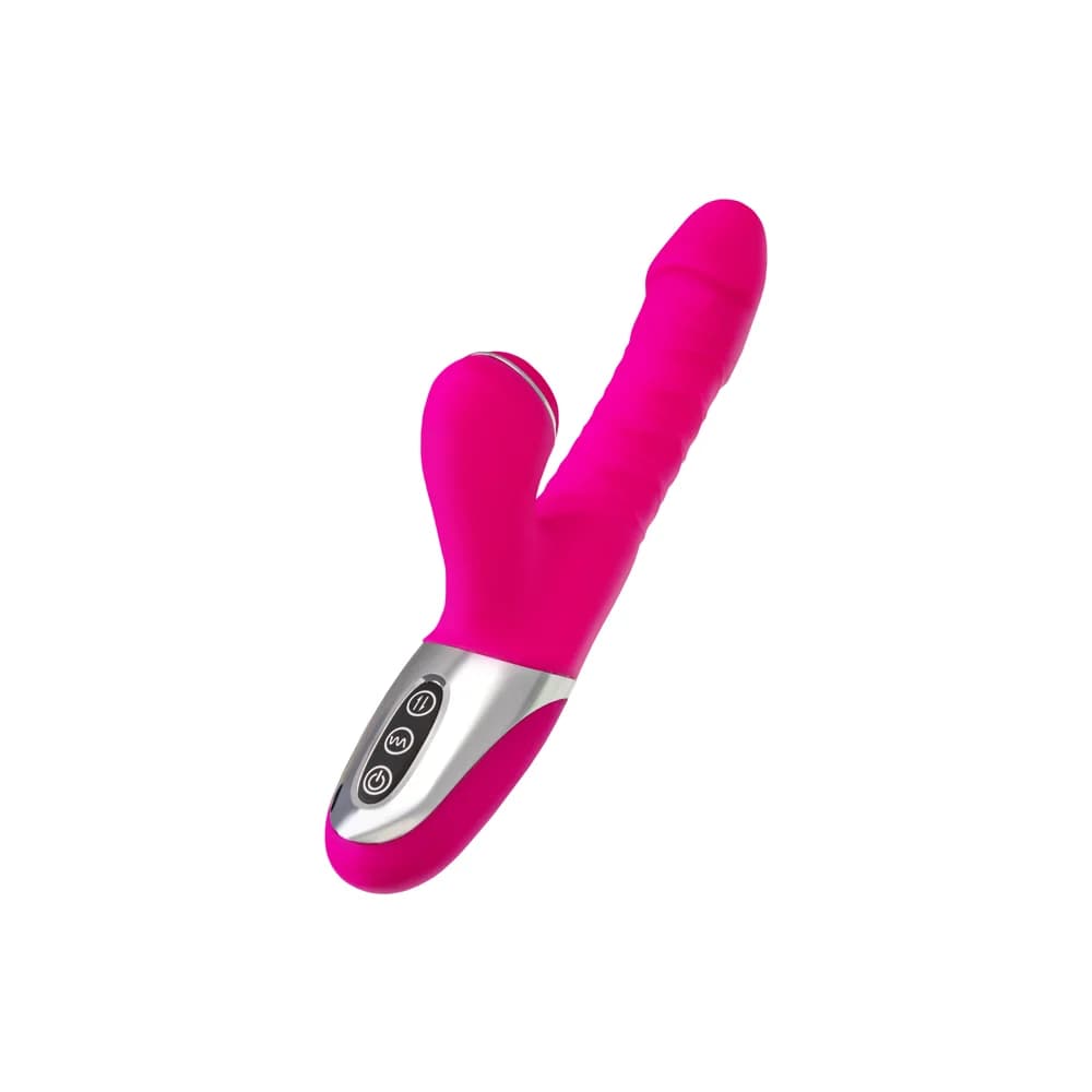Jos To-Frolly Pembe Silikon 21.5 cm Vakumlu ve Titreşimli Klitoral Uyarıcı Vibratör thumbnail 7