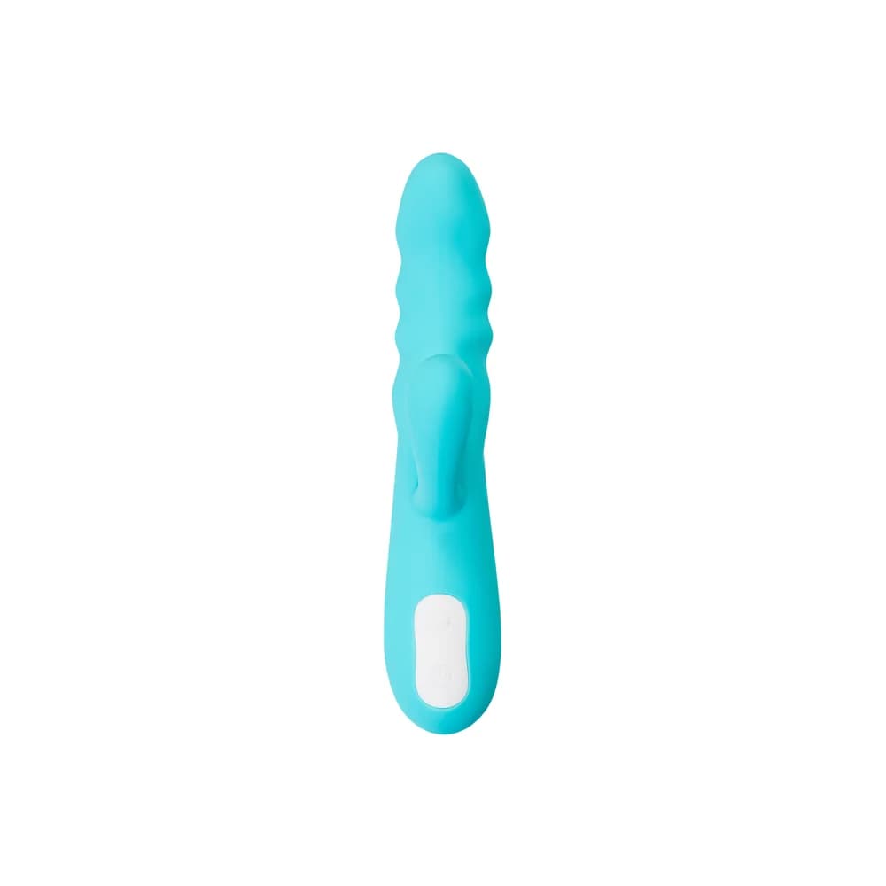 Jos Merry-Swi Klitoral Uyarımlı ve Döndürümlü Mavi Silikon Vibratör 20.7 cm thumbnail 2