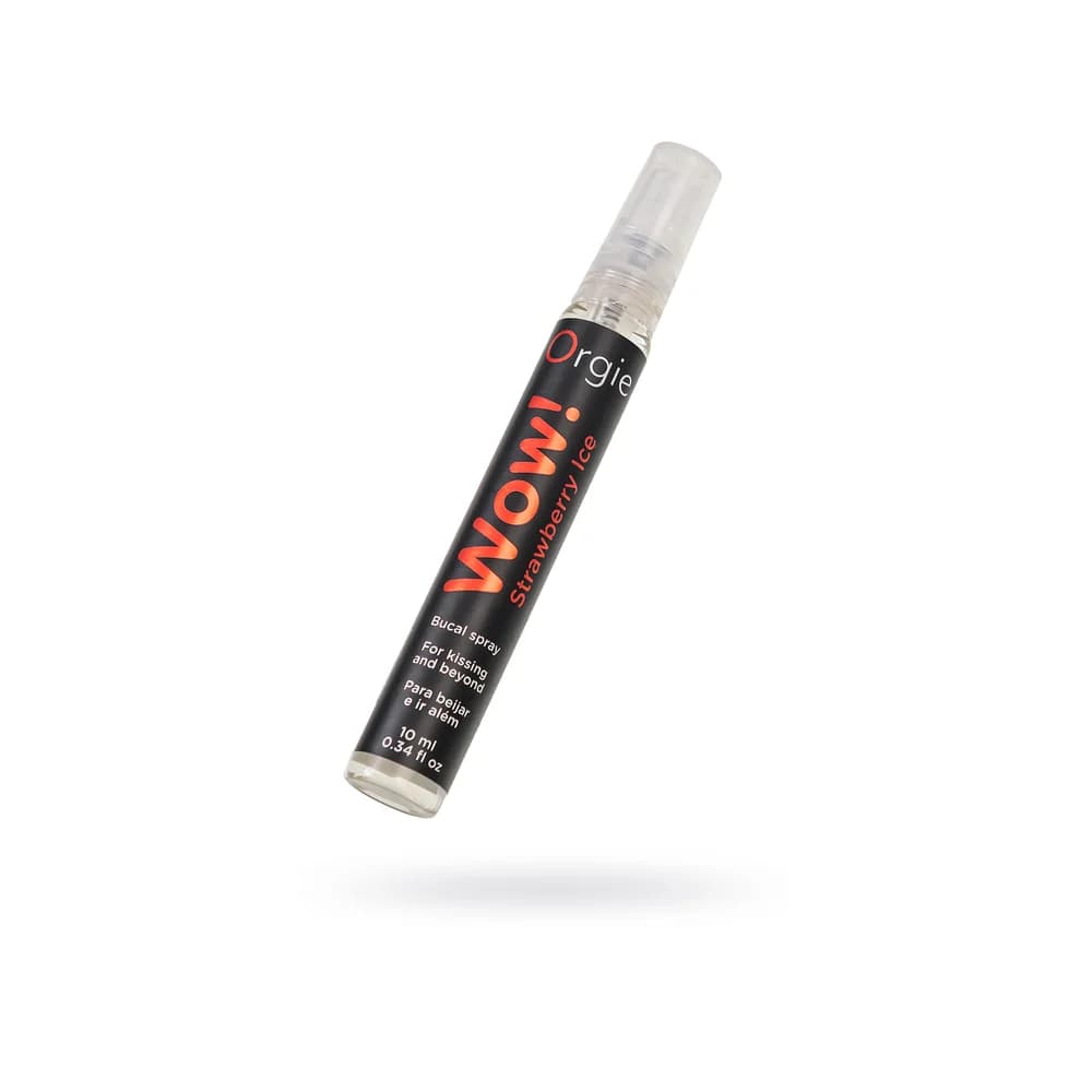 Orgie WOW Strawberry Ice Çilek ve Buz Aromalı Oral Seks Spreyi 10 ml