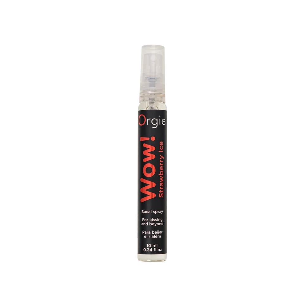 Orgie WOW Strawberry Ice Çilek ve Buz Aromalı Oral Seks Spreyi 10 ml thumbnail 2