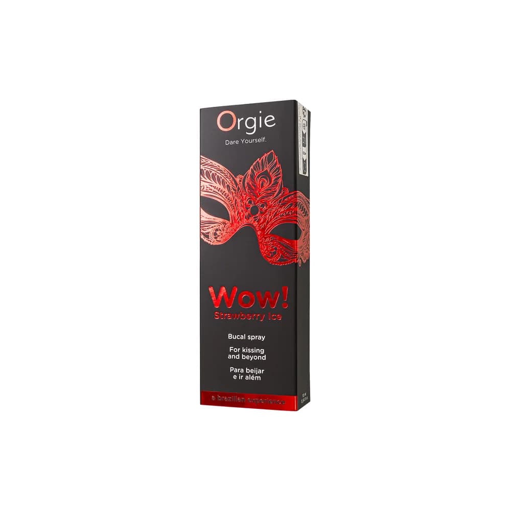 Orgie WOW Strawberry Ice Çilek ve Buz Aromalı Oral Seks Spreyi 10 ml thumbnail 5
