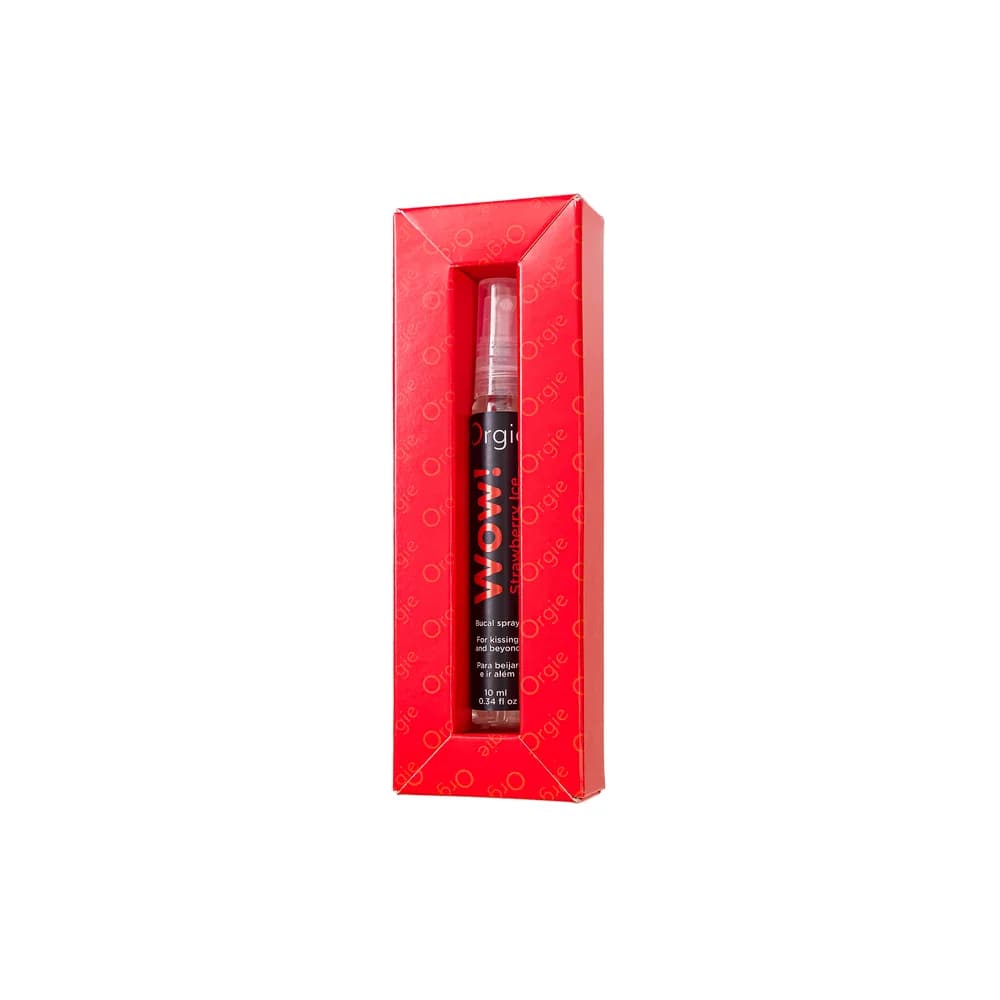 Orgie WOW Strawberry Ice Çilek ve Buz Aromalı Oral Seks Spreyi 10 ml thumbnail 7