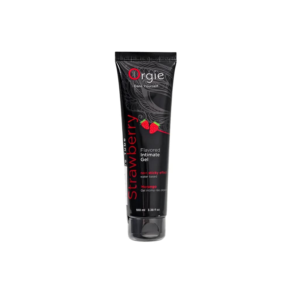 Orgie Lube Tube Çilek Aromalı Su Bazlı Kayganlaştırıcı Jel 100 ml thumbnail 2