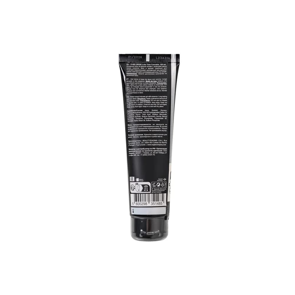 Orgie Lube Tube Cannabis Aromalı Su Bazlı Kayganlaştırıcı Jel 100 ml thumbnail 3
