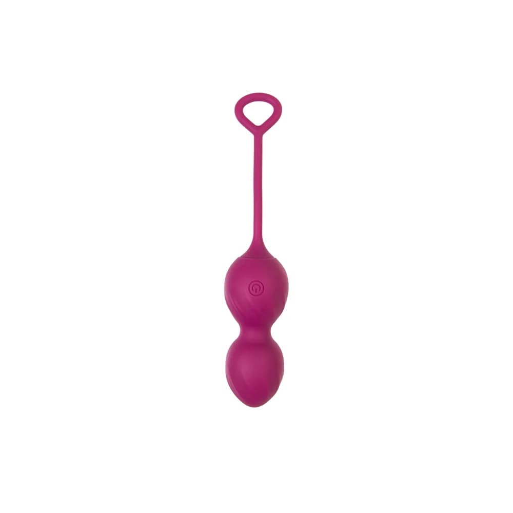 L'Eroina Moussy Silikon Vajinal Egzersiz Topları - Bordo 17 cm thumbnail 2