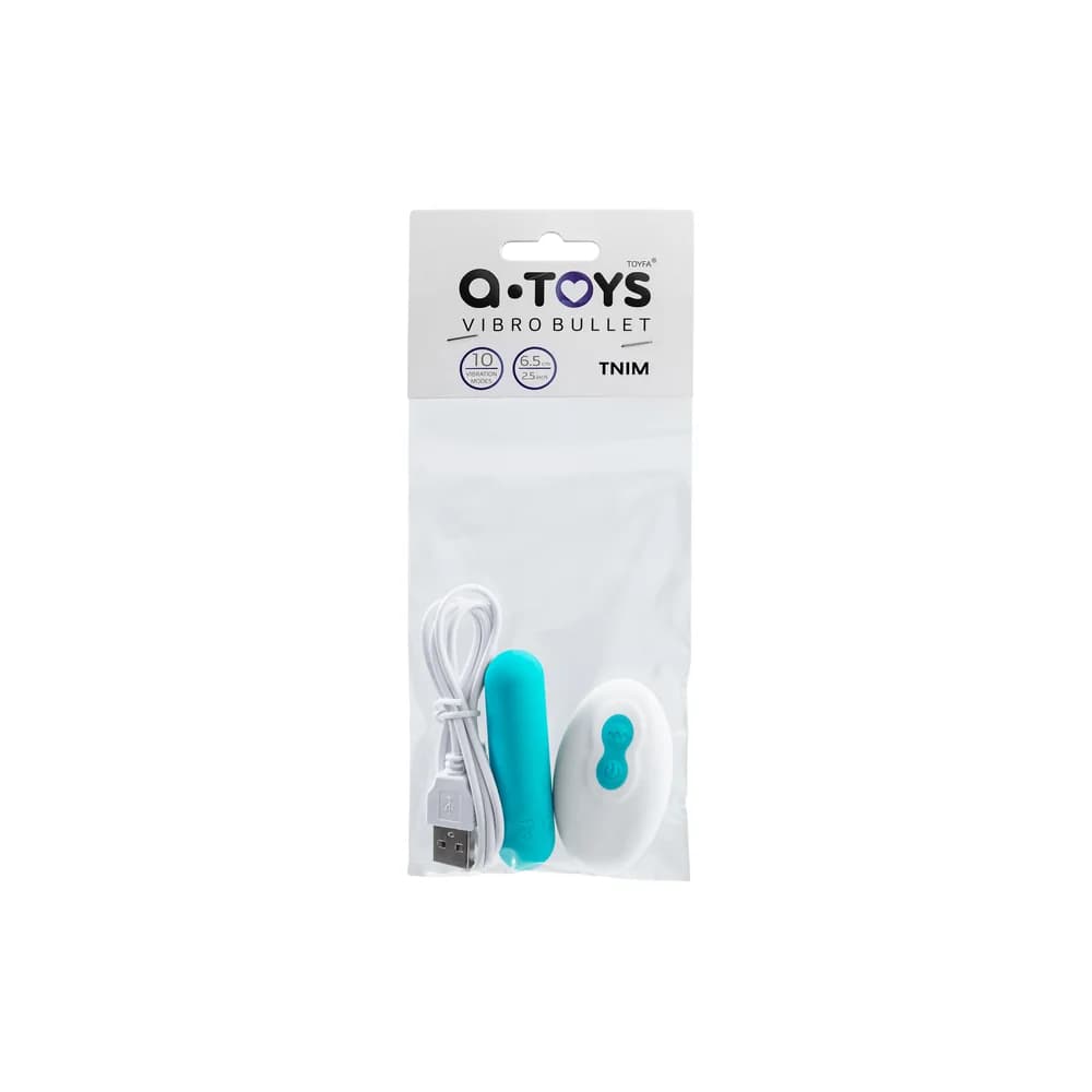 A-Toys by TOYFA Tnim Mavi Silikon Mini Bullet Mermi Vibratör 6.5 cm thumbnail 9