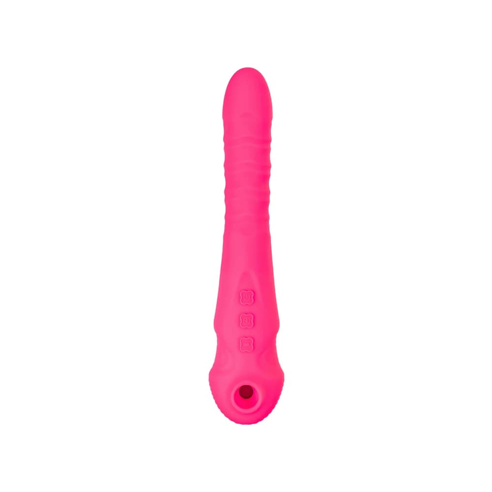 Jos Cotox Vakum Uyarımlı Silikon Pembe Pulsatör Vibratör 23 cm thumbnail 2