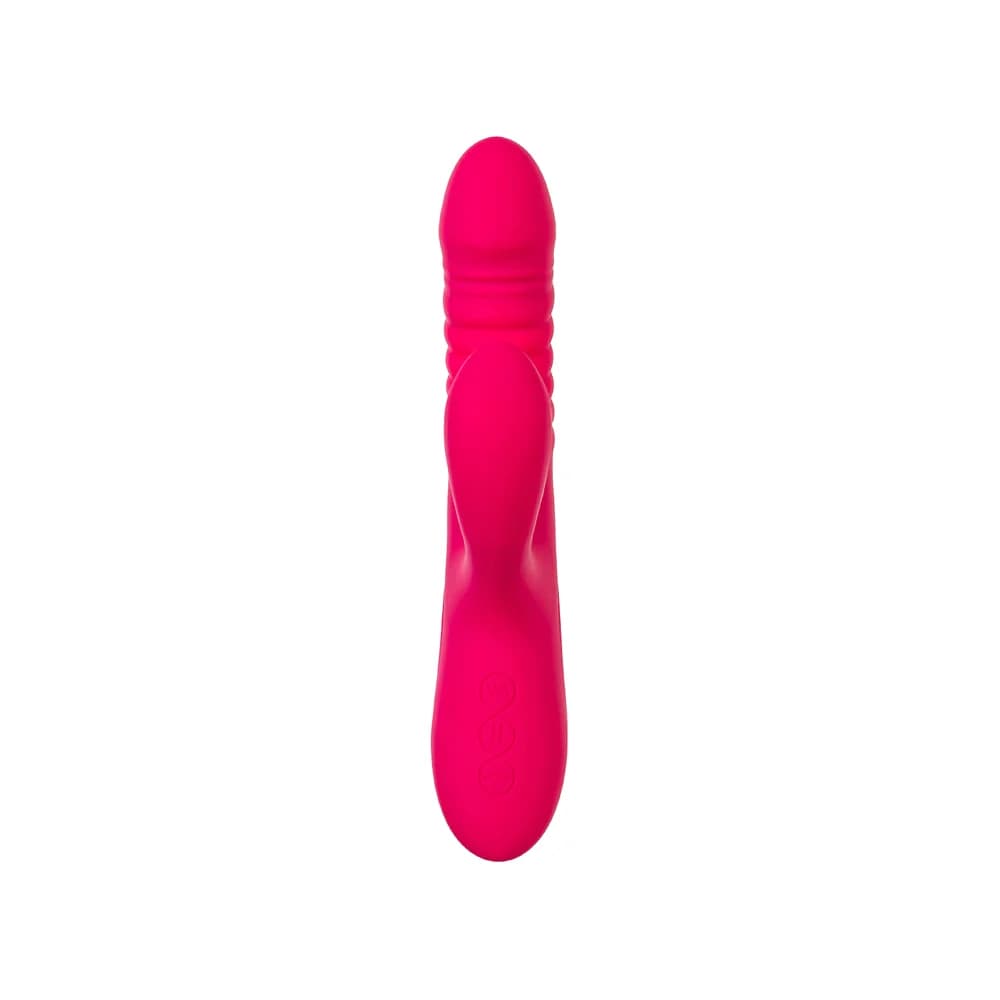 Jos JOS Seri Tavşan Vibratör, Klitoral Uyarıcılı, Silikon, Pembe, 22 cm thumbnail 2