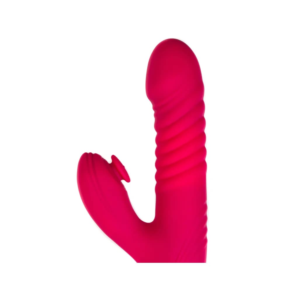 Jos JOS Seri Tavşan Vibratör, Klitoral Uyarıcılı, Silikon, Pembe, 22 cm thumbnail 15