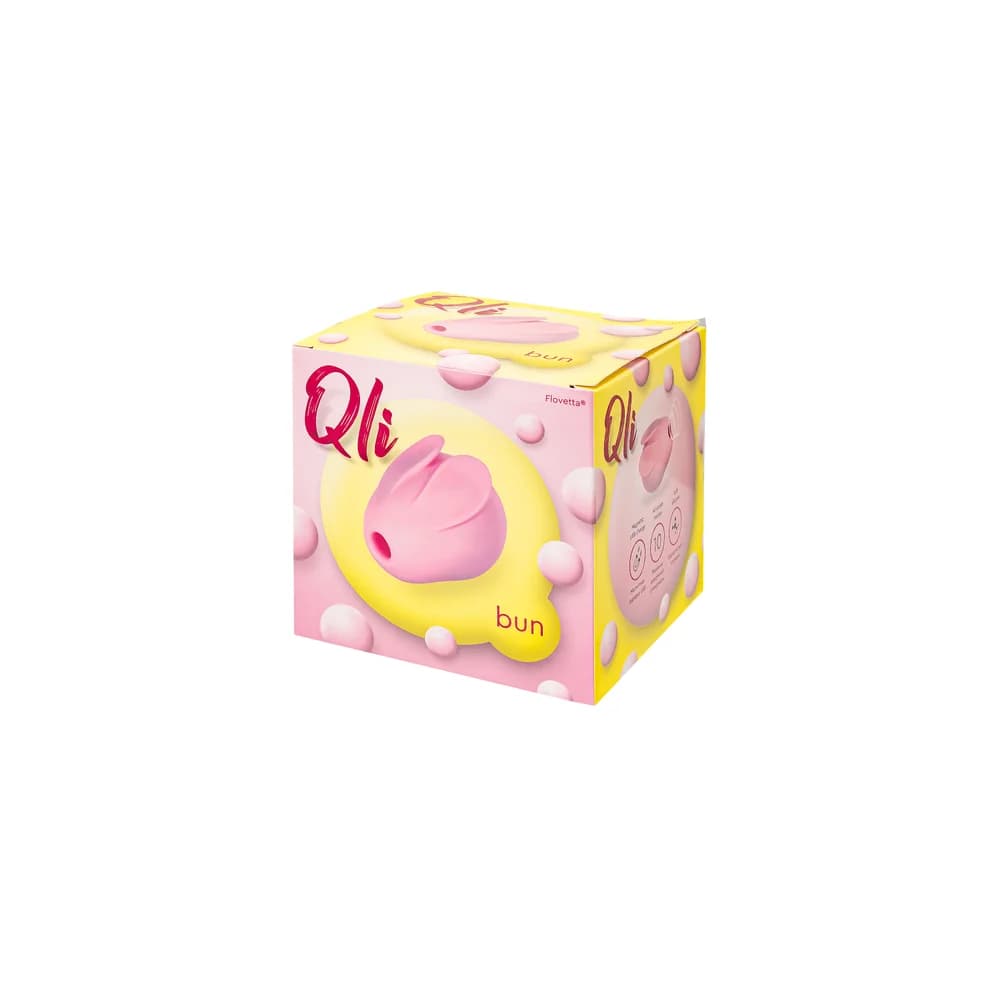 Qli by Flovetta Bun Vakum Dalgası Klitoral Uyarıcı - Pembe 6,5 cm thumbnail 10