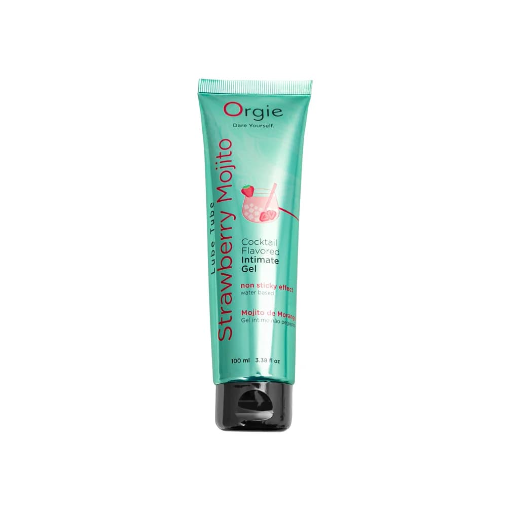 Orgie Lube Tube Cocktail Strawberry Mojito 100 ml Aromalı Kayganlaştırıcı Jel thumbnail 2