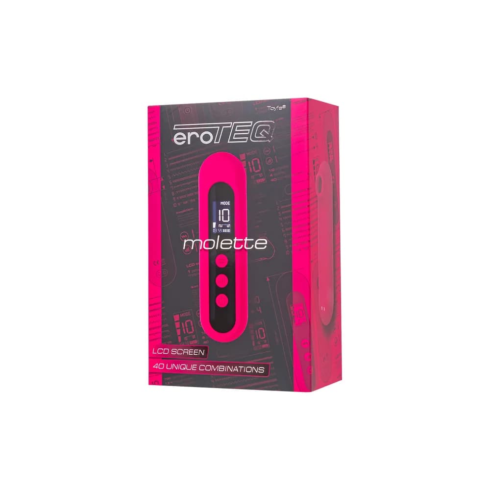 eroTEQ Molette Silikon Pembe Vakumlu Klitoral Uyarıcı 13 cm thumbnail 11