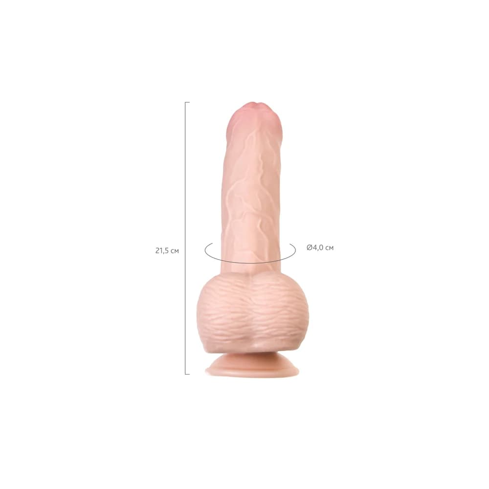 My Babe My Sweety 21,5 cm Gerçekçi TPE Yapay Penis - Ten Rengi thumbnail 10
