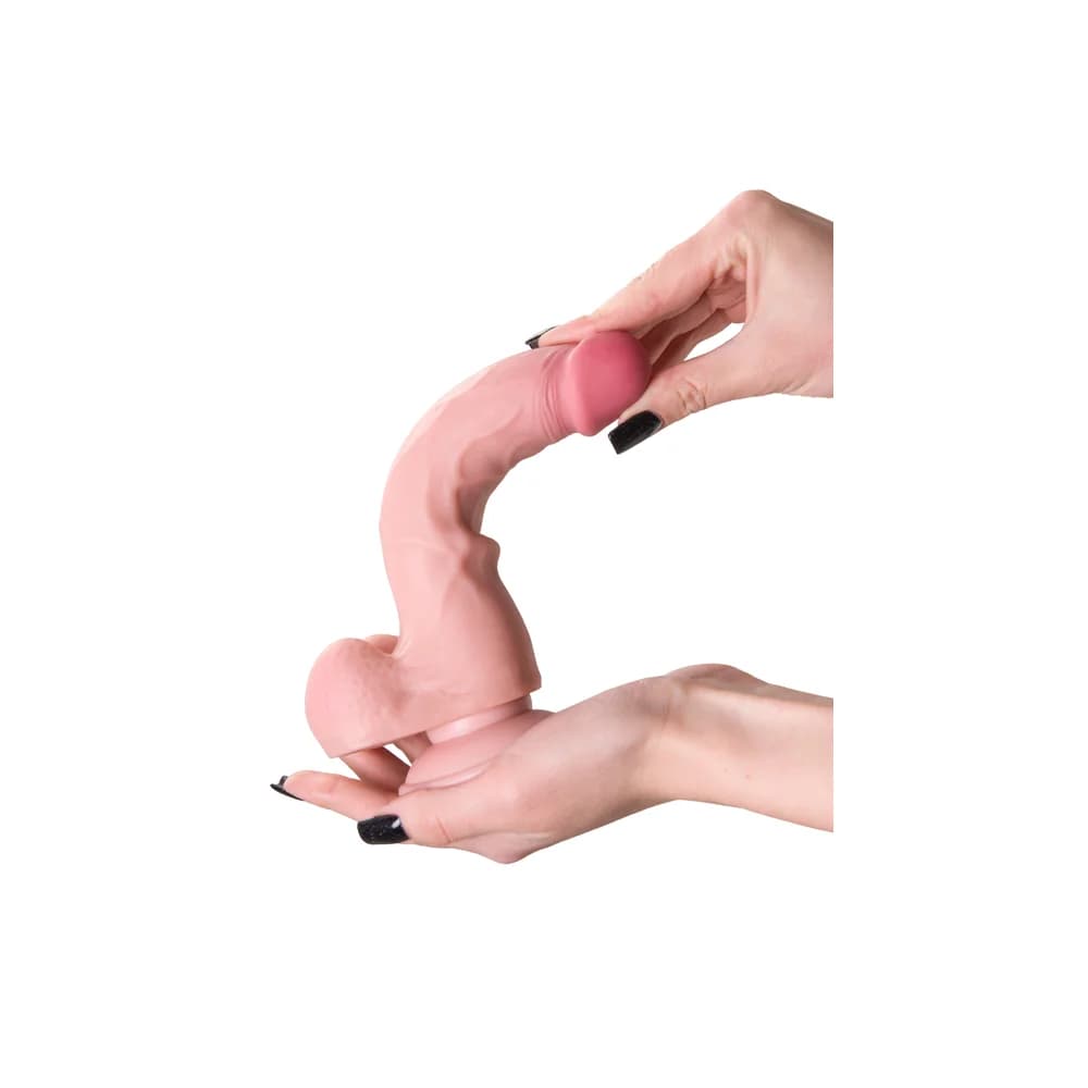 My Babe My Pretty 20 cm Gerçekçi TPE Dildo - Ten Rengi thumbnail 11