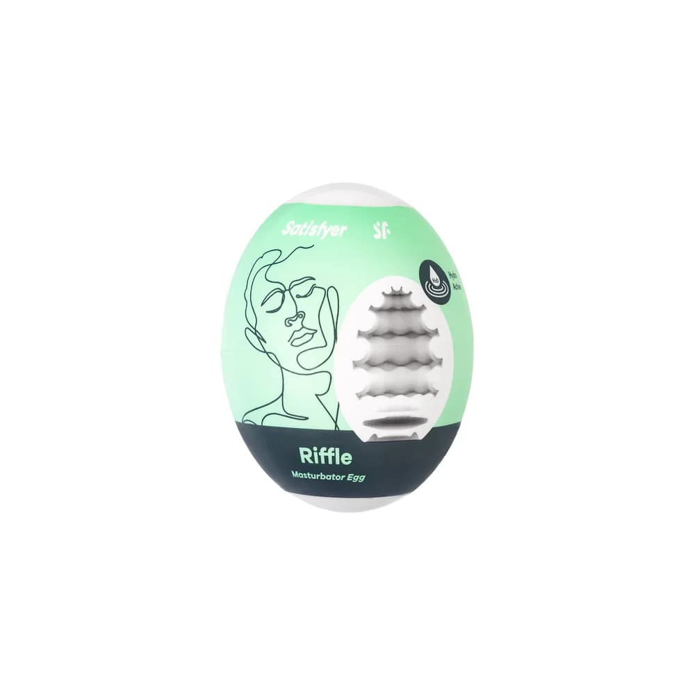 Satisfyer Egg Single Riffle El Tipi Kompakt Erkek Mastürbatör thumbnail 2