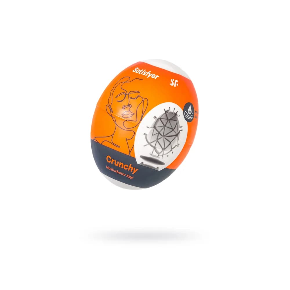Satisfyer Egg Single Crunchy Tekli Mastürbatör - Özel Dokulu