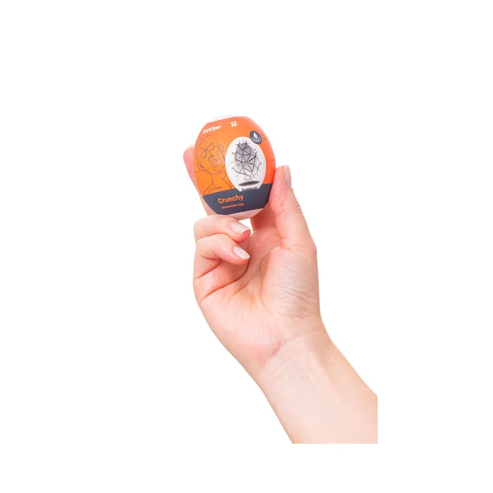 Satisfyer Egg Single Crunchy Tekli Mastürbatör - Özel Dokulu thumbnail 4
