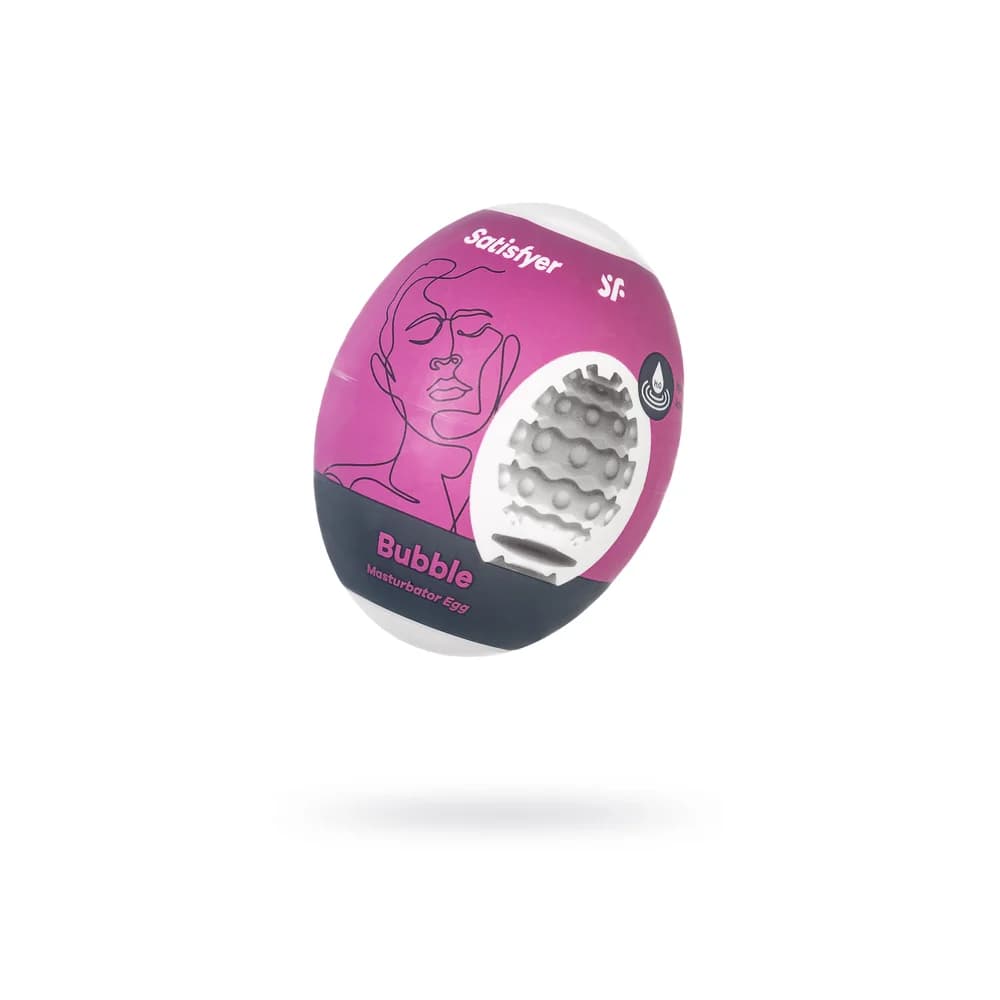 Satisfyer Egg Single Bubble Tekli Mastürbatör Mavi