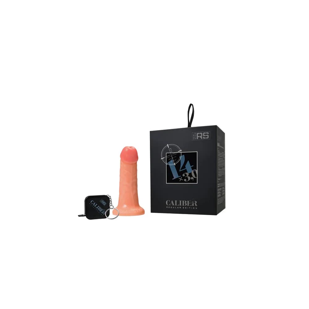 RealStick Caliber Gerçekçi Dildo - 14 cm, Çap 3 cm, Ten Rengi
