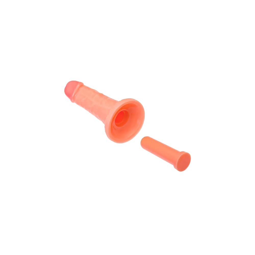 RealStick Caliber Gerçekçi Dildo - 14 cm, Çap 3 cm, Ten Rengi thumbnail 6
