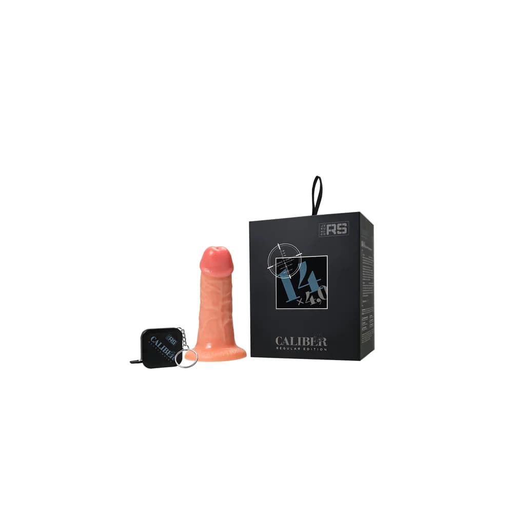 RealStick Caliber 14 cm Ø4 cm Gerçekçi Cilt Dostu Vantuzlu Dildo