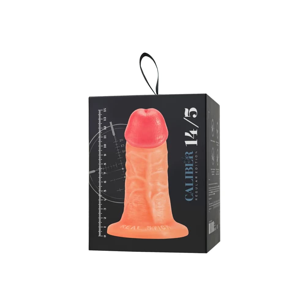 RealStick Caliber Gerçekçi Dildo - 14 cm, Çap 5 cm, Ten Rengi thumbnail 11