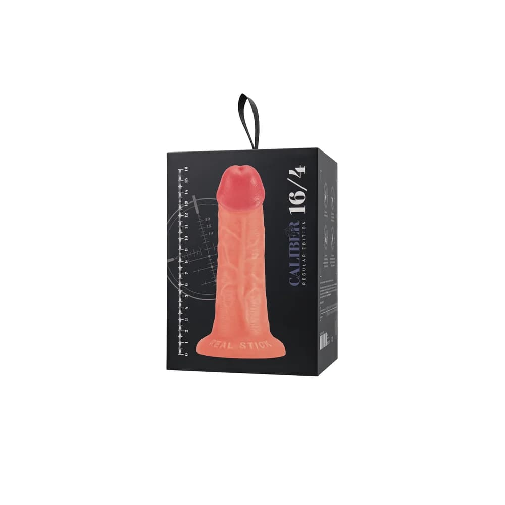 RealStick Caliber Gerçekçi Dildo - 16 cm, Çap 4 cm, Ten Rengi thumbnail 11