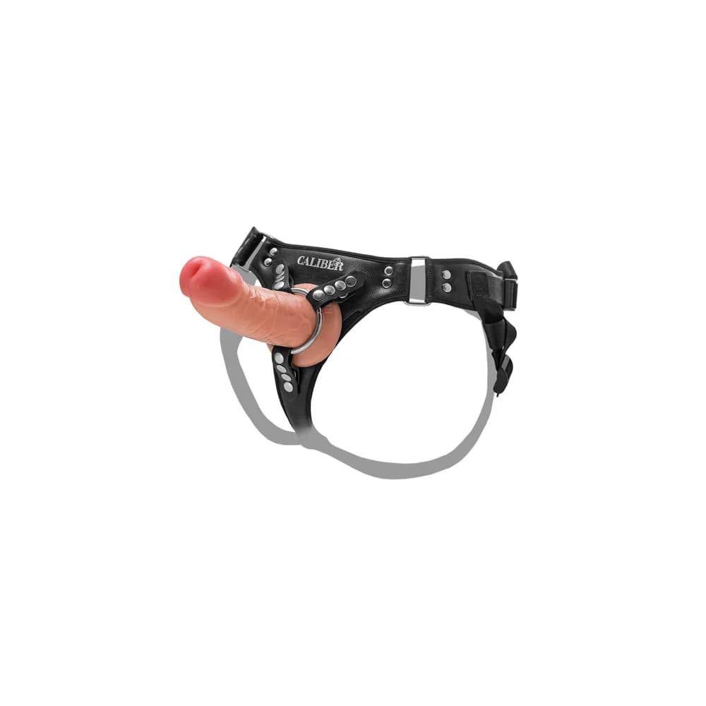 RealStick Caliber Gerçekçi Dildo - 16 cm, Çap 4 cm, Ten Rengi thumbnail 8
