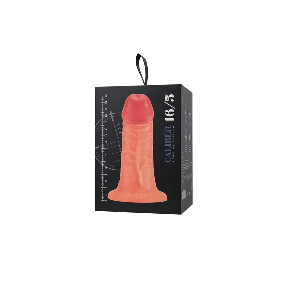 RealStick Caliber Gerçekçi Yapay Penis Dildo 16 cm Çap 5 cm Ten Rengi thumbnail 11