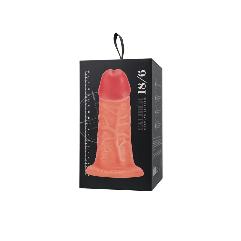 RealStick Caliber 18 cm Gerçekçi Dokulu Dildo - Ten Rengi thumbnail 11