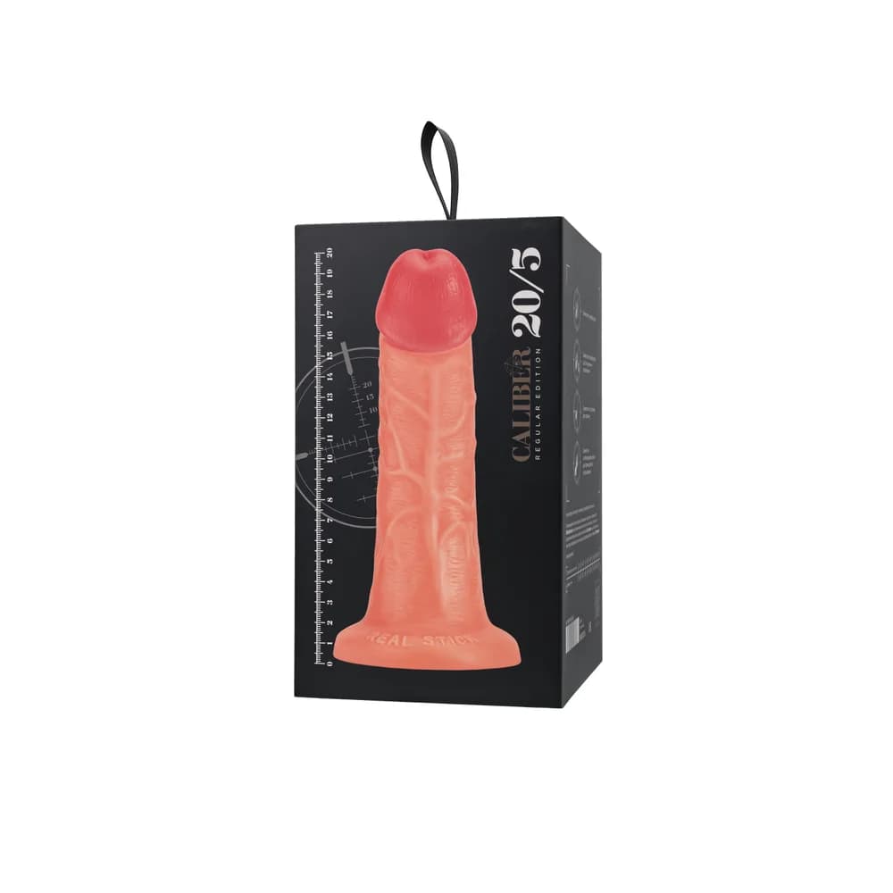 RealStick Caliber Gerçekçi Dildo - 20 cm Çap 5 cm Cilt Dostu Vantuzlu Yapay Penis thumbnail 11