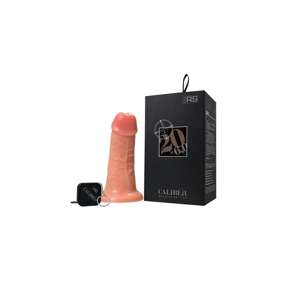 RealStick Caliber Gerçekçi Dokulu Dildo 20 cm - Ten Rengi