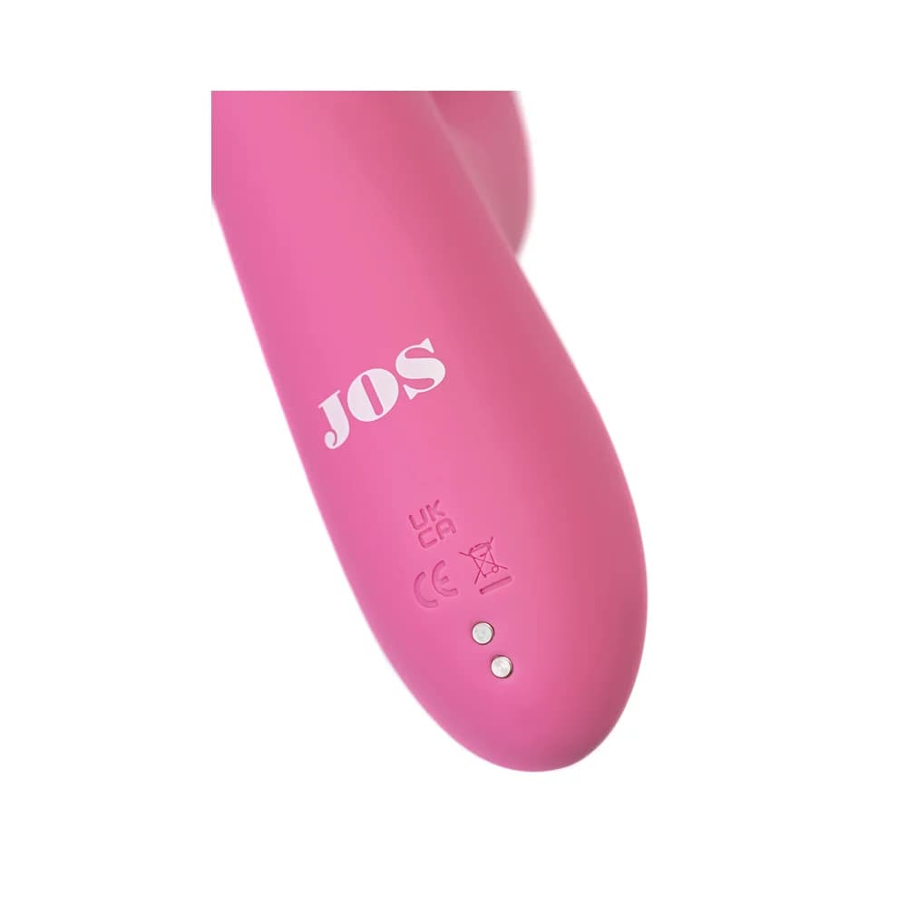 Jos Monti Hareketli Dilli ve Titreşimli Top Başlıklı Silikon Vibratör Pembe 24 cm thumbnail 12