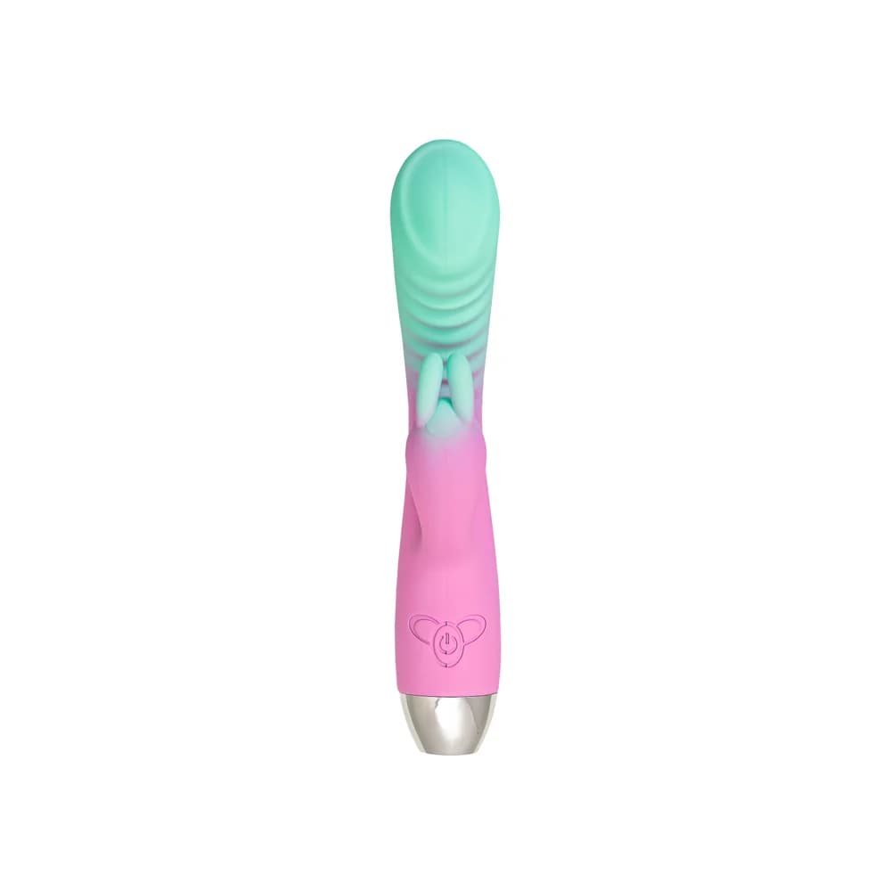 Flovetta Orchid Çift Etkili Klitoral ve G Noktası Vibratörü Nane Pembesi 21 cm thumbnail 2